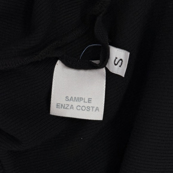 ENZA COSTA Silk Knit Essential Strappy Dress Women Small Black Maxi Long LBD NEW - Picture 10 of 15